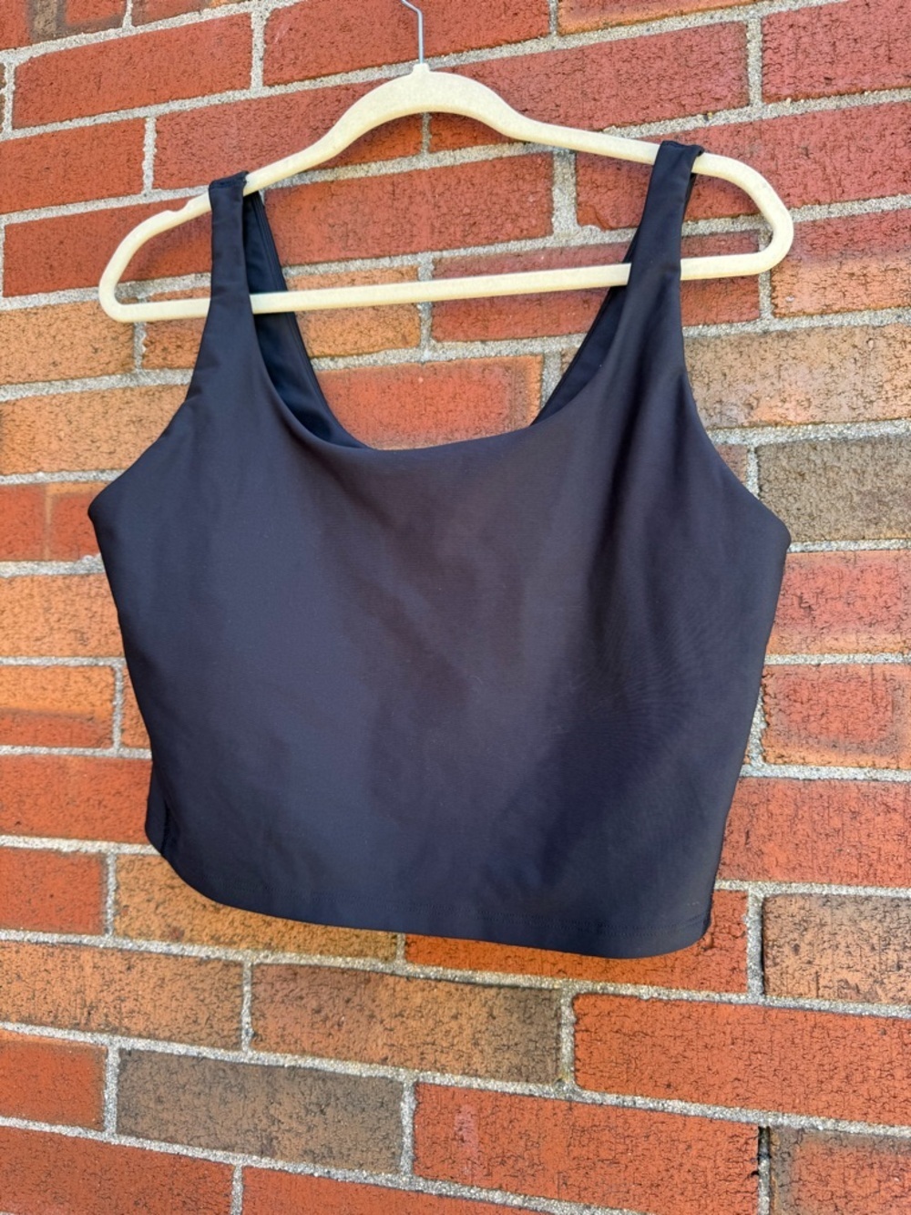 Old Navy Active Powersoft Sports Bra XL Black Longline Light Support Go-Dry